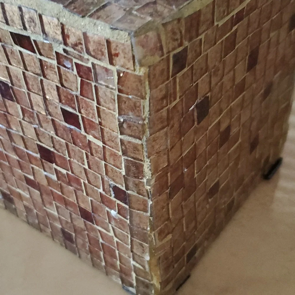 Glass Mosiac Tissue Box